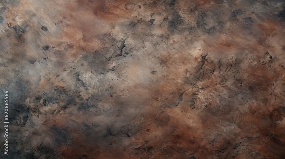 a horizontal abstract background, of rusted stone, with cool and warm highlights, for product display/mock-up.  Decor-themed in a JPG format. Generative AI