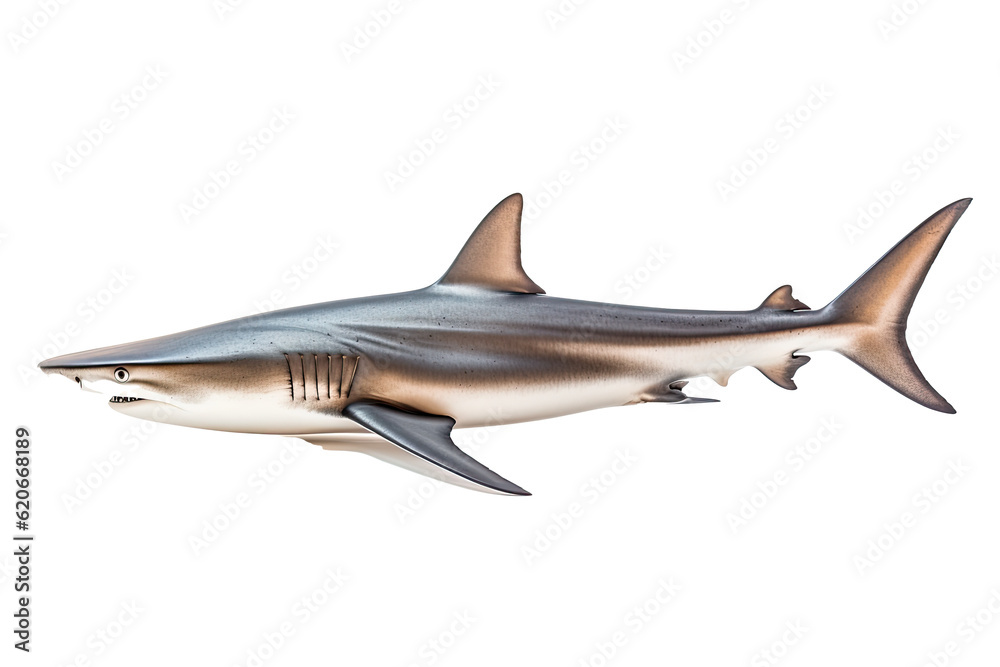 Fototapeta premium shark, Transparent background. generative AI