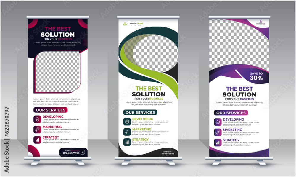 Business Roll Up Banner Design