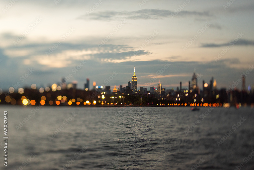 NYC skyline at sunset NYC skyline at sunset