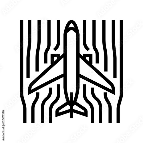 aerodynamics aeronautical engineer line icon vector. aerodynamics aeronautical engineer sign. isolated contour symbol black illustration