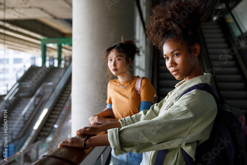 High school students watching from mezzanine photo