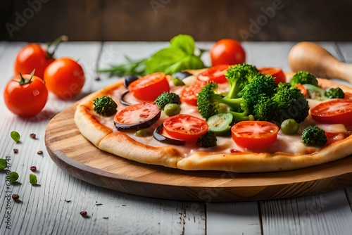 pizza with vegetables