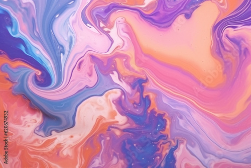Liquid Marble Pattern - Beautiful Abstract Background - Created with Generative AI Tools