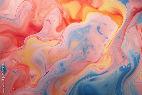 Liquid Marble Pattern - Beautiful Abstract Background - Created with Generative AI Tools