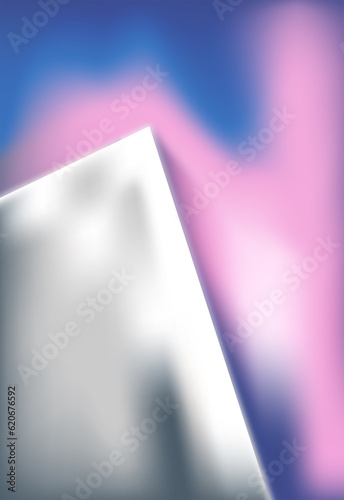 Abstract pattern illustration featuring glowing metallic triangles photo