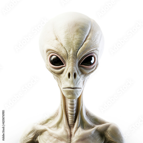 alien, extraterrestrial on White background