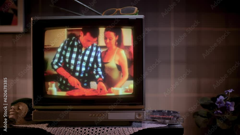 Various TV channels changing on TV