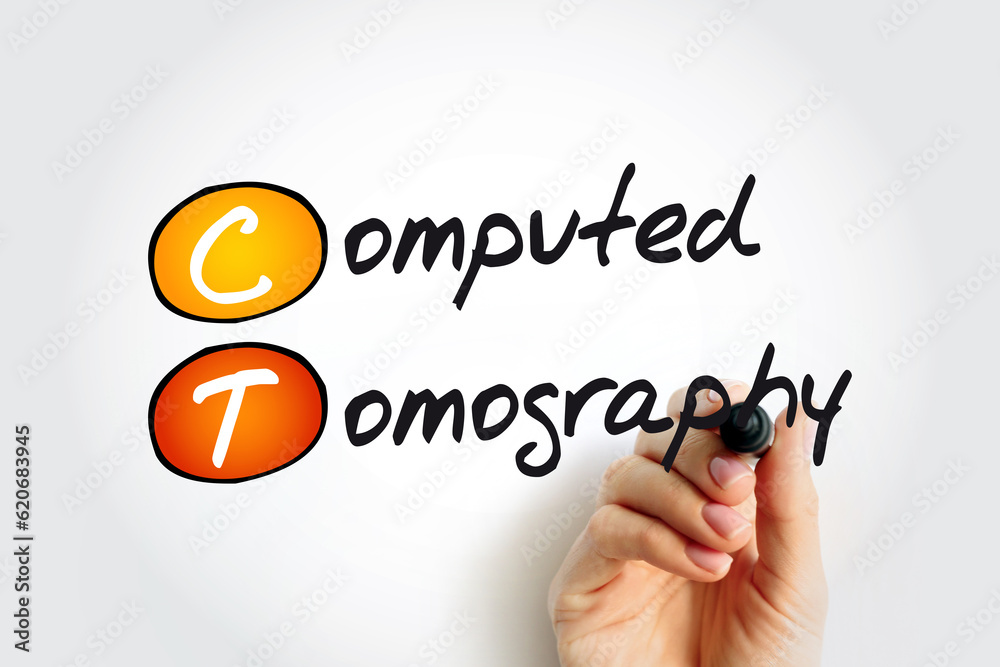 CT Computed Tomography medical imaging technique used in radiology to