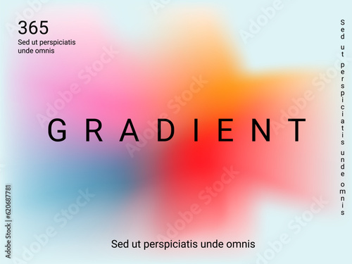 Liquid on colorful background. Bright mesh blurred pattern in pink, blue, green tones.
