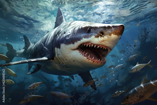 jaws shark illustration © God Image