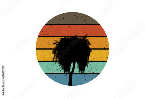 90s vintage shape circle symbol vacation paradise art