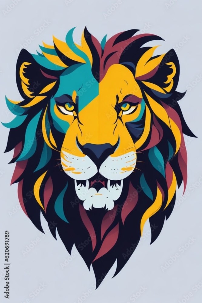 Obraz premium lion head mascot