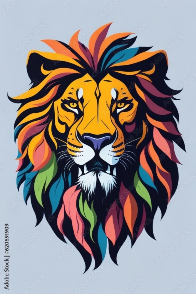 Obraz premium lion head mascot
