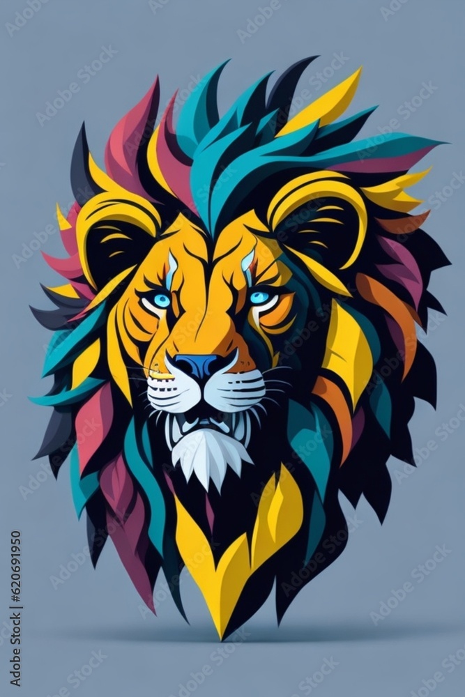 Obraz premium lion head mascot