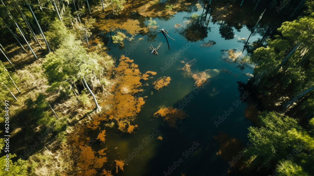 Drone photo of Florida river system  taken with DJI mini 3 pro