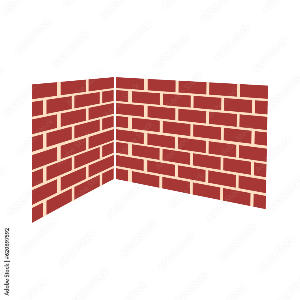 Obraz premium brick wall icon logo vector design template