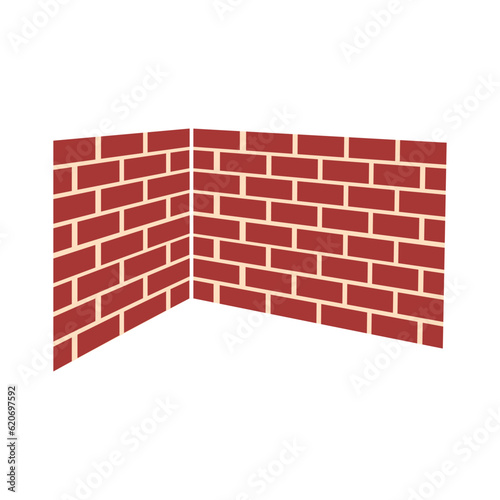 brick wall icon logo vector design template