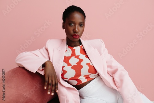 Strong Woman In Elegant Clothes