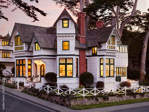 Victorian home boutique hotel bed and breakfast inn exterior at 