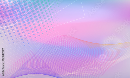 Color gentle gradient pink blue silk abstract background - soft, elegant, delicate with beautiful golden circle blur lines for cosmetic cream posters, posters and brochures. Eps10 vector illustration
