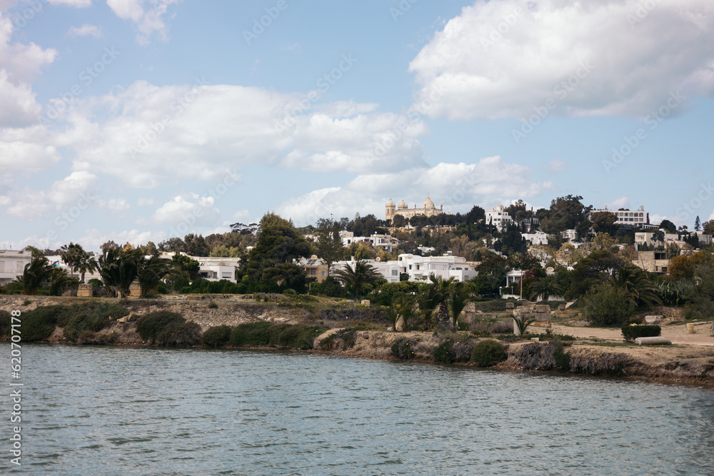 View from the Punic ports of Carthage, Tunisia View from the Punic ports of Carthage, Tunisia