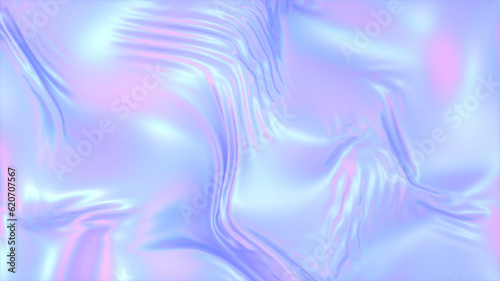 Holographic silk background , abstract iridescent gradient background. photo