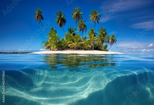 Tropical island in the South Seas Fakarava Atoll © Yzid ART