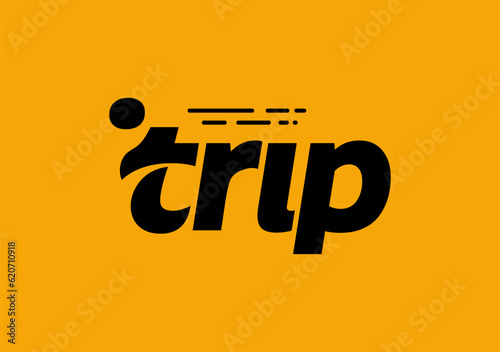 Engaging and dynamic trip logo design, capturing the essence of exploration and exciting journeys