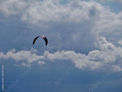 Kitesrufen im WIndlanf bei Wiek auf Rügen