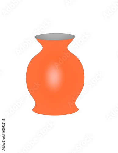 a ceramic jar of people on a white background