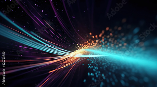 Digital data background. Abstract 3D art can be used in the description of network abilities, technological processes, digital storages, science, education, etc.
