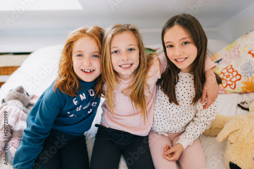 Three girls portrait