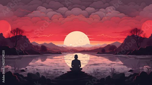 Mindfulness  An Illustrated Journey to a Calmer Mind  AI Generative