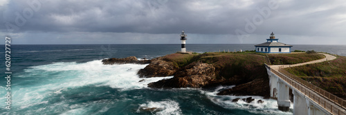 Faro de Ribadeo lighthouse Illa Pancha Galicia Spain photo