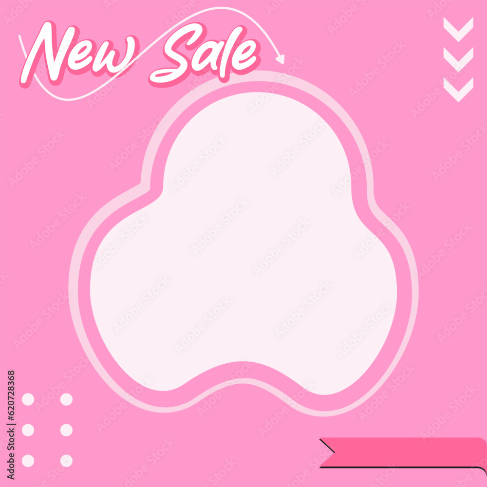 new sale pink social media background template post banner design new sale pink social media background template post banner design