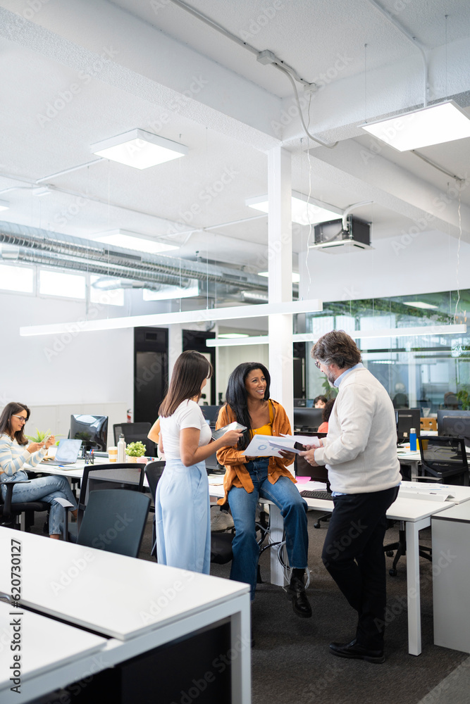 Group of colleagues working in a modern office Group of colleagues working in a modern office