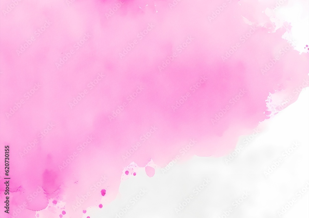 Hand painted Watercolor abstract background for print design. Light elegant background. Watercolor pink presentation template. sky and clouds. ai generated