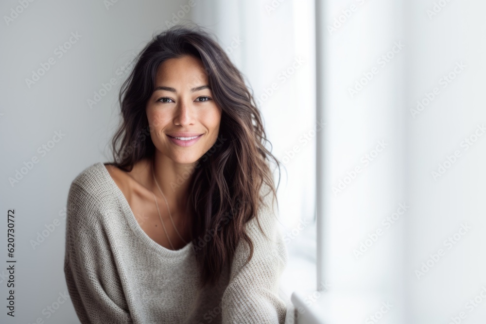 Portrait of a beautiful young woman looking at the camera with a smile Portrait of a beautiful young woman looking at the camera with a smile