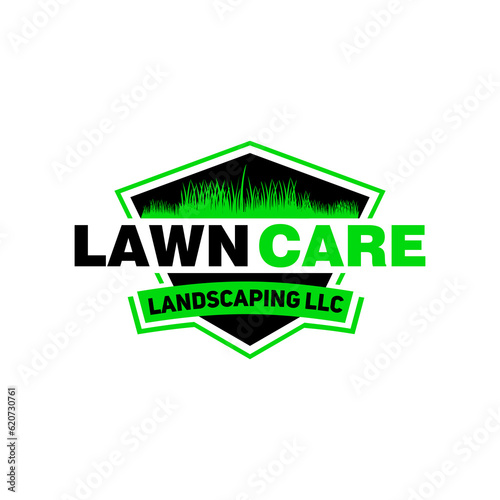 lawn care logo design creative idea vector design inspiration	

