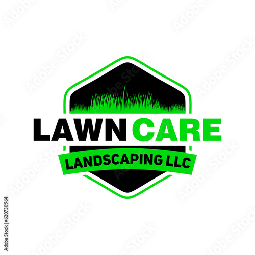lawn care logo design creative idea vector design inspiration	
