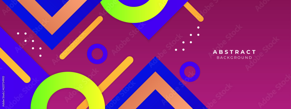Colorful shape abstract background. Template for wallpaper, banner, presentation, background