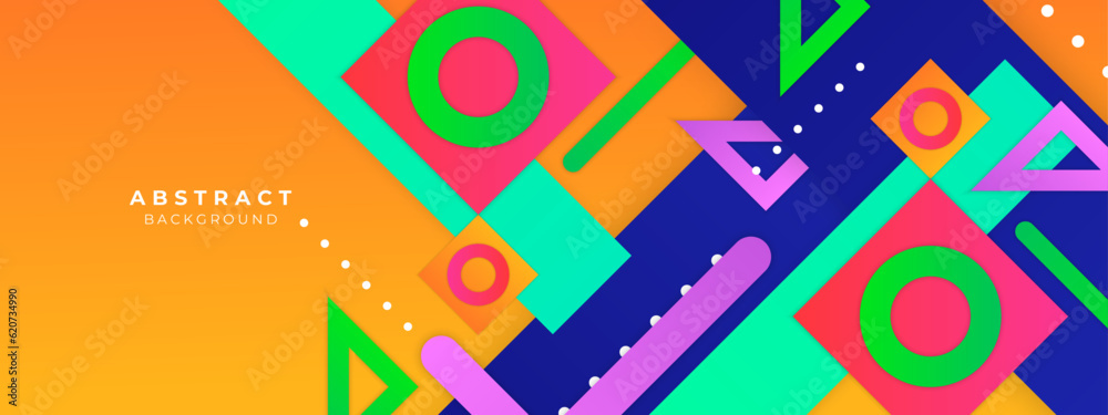 Abstract colorful background with 3d modern trendy fresh color for presentation design, flyer, social media cover, web banner, tech banner Abstract colorful background with 3d modern trendy fresh color for presentation design, flyer, social media cover, web banner, tech banner