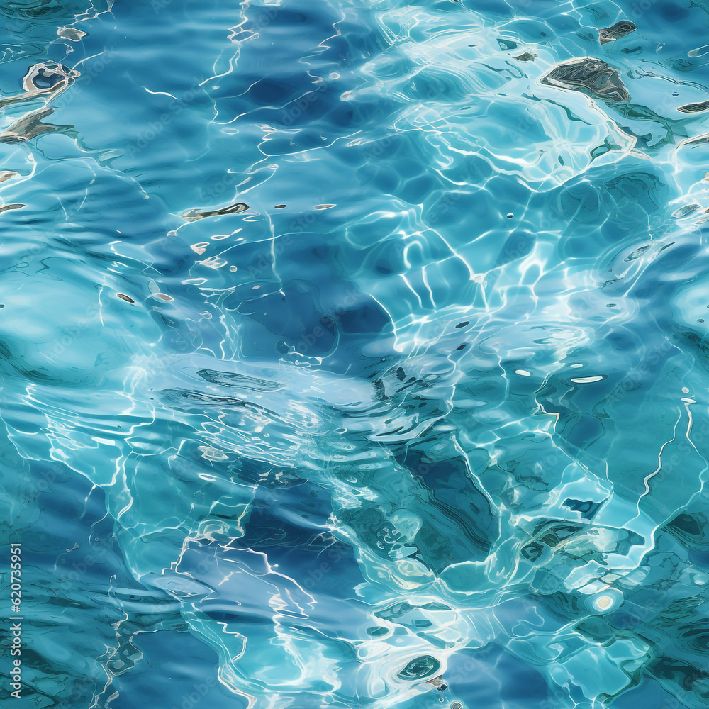 Obraz premium water pattern seamless background. generative AI