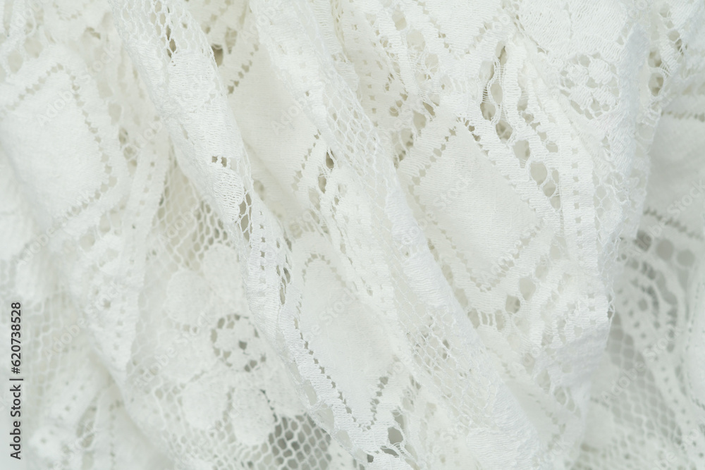 white fabric background copy space