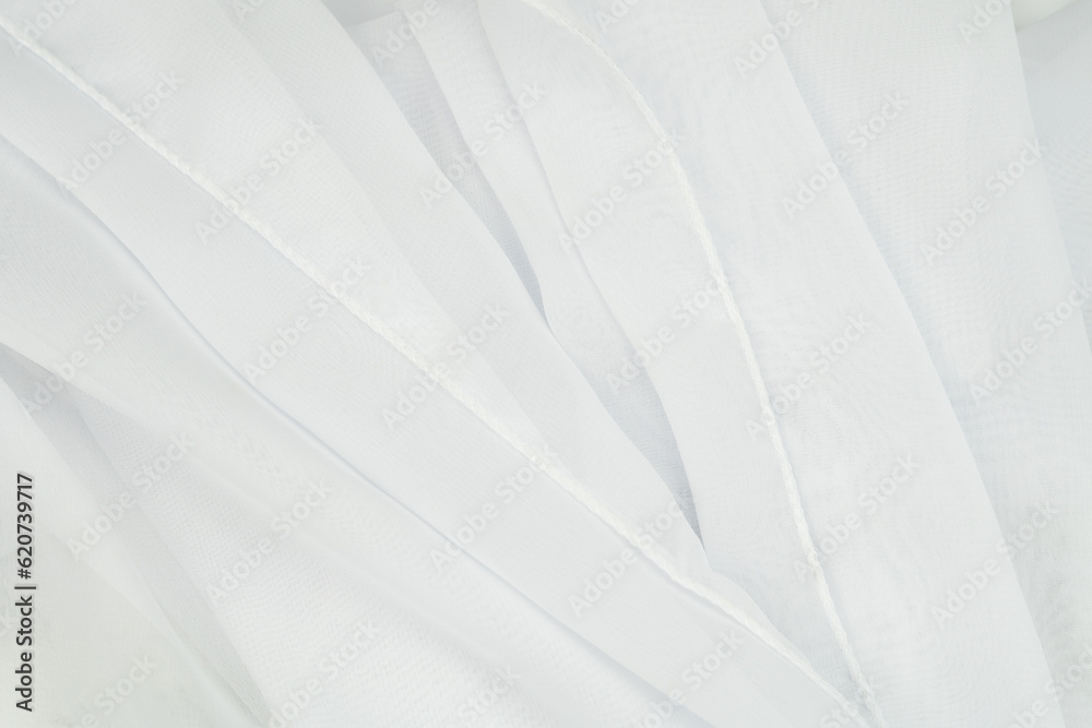 white fabric background copy space