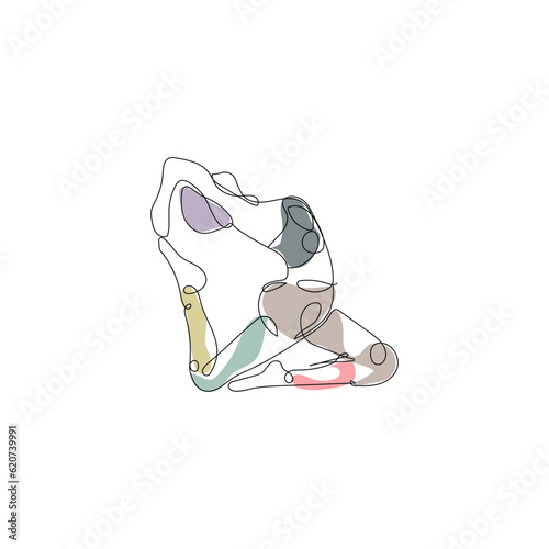 Pilates sitting pose logo icon symbol a calming yoga exercise that moves the whole body