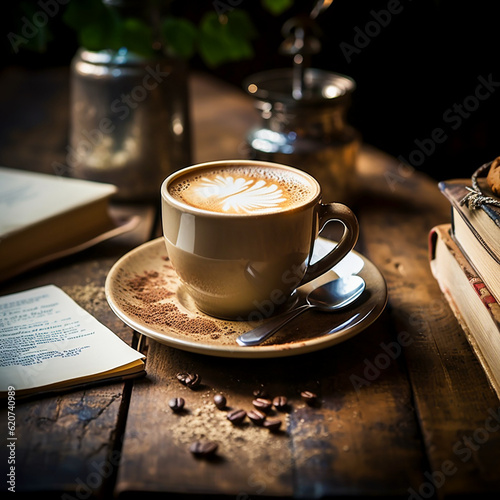 読書が終わって一息入れるコーヒータイム