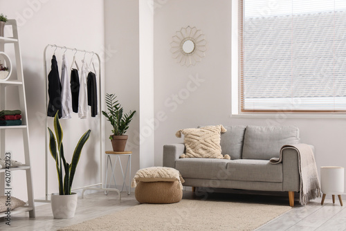 Interior of light living ro...