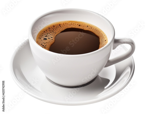 Cup Of Coffee Isolated on Transparent Background - Generative AI 